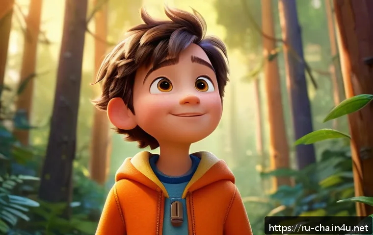 픽사의 스토리텔링 캐릭터 - A vibrant, expressive animated character inspired by Pixar style, featuring a young, curious adventu...